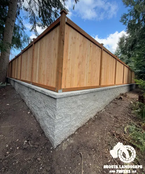 Retaining Wall & Fencing Project